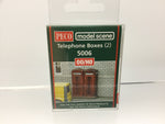 Modelscene 5006 OO Gauge Telephone Box (Pack 2)