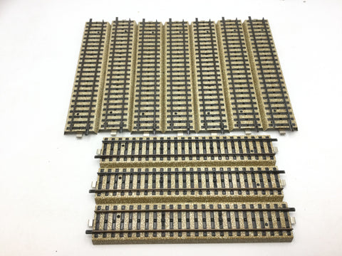 Marklin 5106 HO Gauge M Track 3 Rail Straight (Yellow Ballast) x10