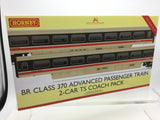 Hornby R40011 OO Gauge BR, Class 370 Advanced Passenger Train 2-car TS Coach Pack, 48203 + 48204 - Era 7