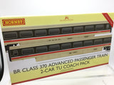 Hornby R40013A OO Gauge BR, Class 370 Advanced Passenger Train 2-car TU Coach Pack, 48301 + 48302 - Era 7