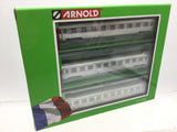 Arnold HN4335 N Gauge SNCF DEV Inox Coach Set (3) III