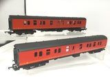 Lima 305347 OO Gauge Post Office Red Full Brake Coach NDX 80861 x2