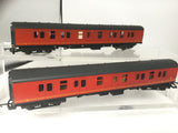 Lima 305347 OO Gauge Post Office Red Full Brake Coach NDX 80861 x2