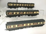 Bachmann 34-075/34-125 OO Gauge GWR Collett Coach x3