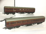 Mainline 37-109/37-110 OO Gauge LMS 57' Corridor Coaches x2