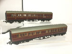 Mainline 37-109/37-110 OO Gauge LMS 57' Corridor Coaches x2