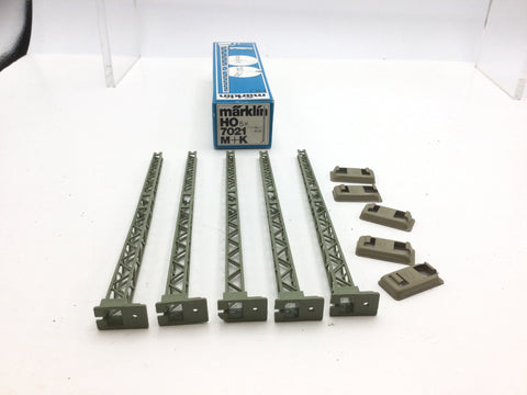 Marklin 7021 HO Gauge Catenary Tower Mast (Pack of 5)