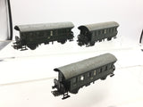 Marklin 4002 HO Gauge 2nd Class Passenger Coach x3
