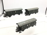 Marklin 4002 HO Gauge 2nd Class Passenger Coach x3