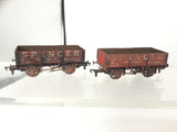 Airfix 54375 OO Gauge 5 Plank Open Wagon Spencer x2