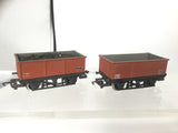Hornby R239 OO Gauge BR Mineral Wagon B385760 x2