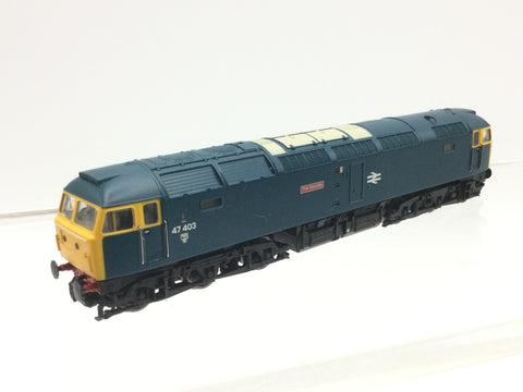 Graham Farish 371-828A N Gauge BR Blue Class 47 No 47403 The Geordie