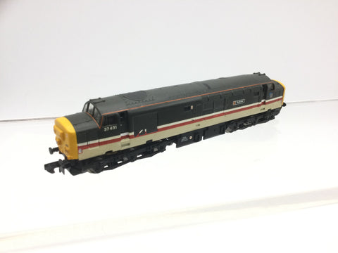 Graham Farish 371-160 N Gauge IC Mainline Class 37 37431 Bullidae