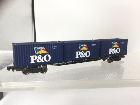 Graham Farish 373-455 N Gauge Bogie Freightliner Wagon P&O