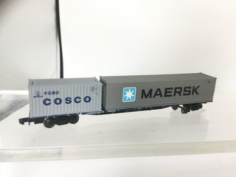 Graham Farish 373-457 N Gauge Bogie Freightliner Wagon Cosco/Maersk