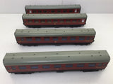 Hornby Dublo 4052/4062/4063 OO Gauge BR Maroon Mk 1 Coaches x4