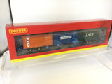 Hornby R60131 OO Gauge Touax, KFA Container Wagon with 3 x 20' Containers - Era 11