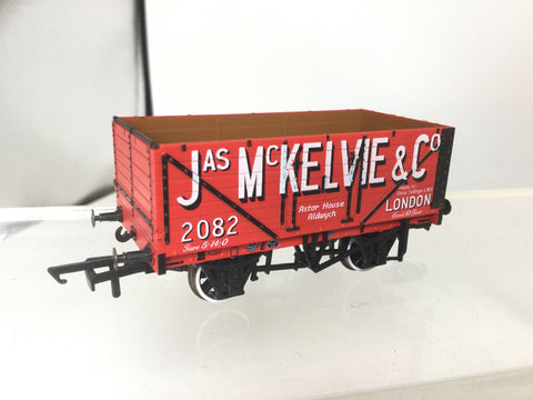 Oxford Rail 76MW7026 OO Gauge 7 Plank Wagon Jas McKelvie London No 2082