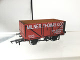 Oxford Rail 76MW7027 OO Gauge 7 Plank Wagon Milner Thomas and Co No 1000