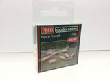 Modelscene 5108 OO Gauge Pigs & Trough