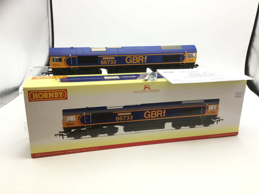 Hornby R3916 GBRf， Class 66， Co-Co， 66733 Cambridge PSB Era 11 通販 限定商品 