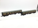 Graham Farish 374-150 N Gauge BR Red/Cream Mk1 1st Corridor Coach M13004 x2