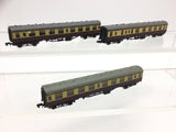 Graham Farish 0686/0696 N Gauge BR Maroon/Cream Mk1 Coaches x3