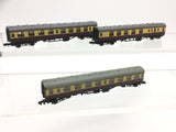 Graham Farish 0686/0696 N Gauge BR Maroon/Cream Mk1 Coaches x3