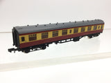 Graham Farish 0686 N Gauge BR Red/Cream Mk1 Corr 2nd Coach W24753
