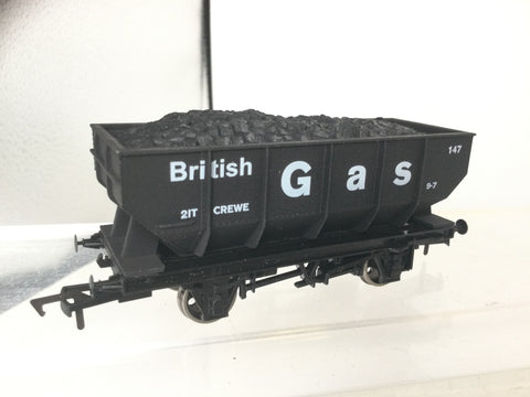 Dapol 4F-034-102 OO Gauge 21t Hopper Wagon British Gas 147
