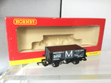 Hornby R6299A OO Gauge 4 Plank Wagon Ministry of Munitions 8452