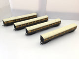 Triang R26/R27 OO Gauge GWR Caledonian Coaches x4