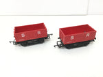 Triang/Hornby R10 OO Gauge Open Wagon SR Red 12530 x2