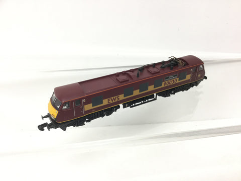 Graham Farish 371-775 N Gauge EWS Class 90 90030 Crewe Loco Works