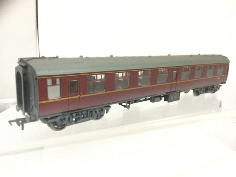 Bachmann 39-051H OO Gauge BR Maroon Mk1 2nd Open Coach W4912 Weathered