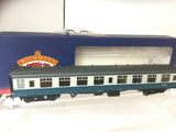 Bachmann 39-025E OO Gauge BR Blue/Grey Mk1 SK Second Corridor Coach M25704