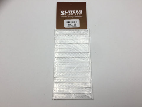 Slaters 1108 8mm High Letters and Numerals (White)