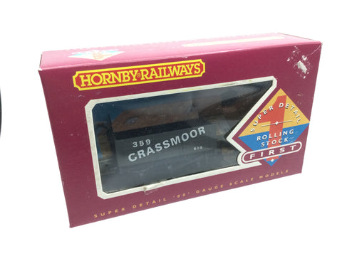 Hornby R128 OO Gauge 6 Plank Open Wagon Grassmoor 359