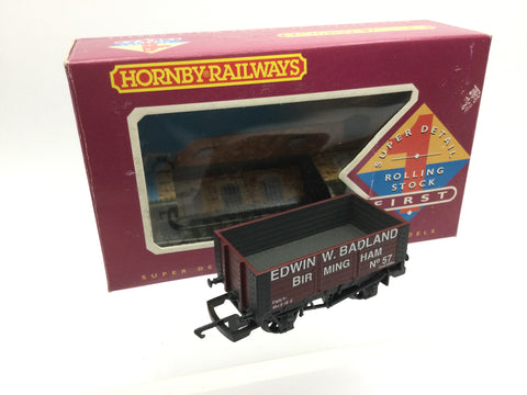 Hornby R106 OO Gauge 6 Plank Wagon Edwin Badland, Birmingham