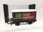 Graham Farish 12413 OO Gauge Twin Vent Van John West Pink Salmon
