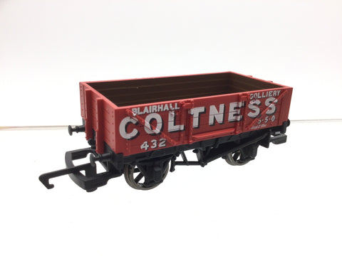 Hornby R6696 OO Gauge 4 Plank Wagon Coltness Co 432 Blairhall Colliery