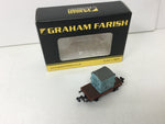 Graham Farish 377-326B N Gauge BR Conflat A Wagon Ice Blue Container