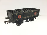 Peco R60/1R OO Gauge 5 Plank Wagon Black Rock Quarries