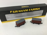 Graham Farish 373-742 N Gauge BR Quad Meat Van x2