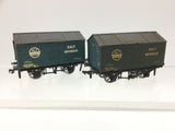 Peco R58ICI OO Gauge Salt Wagon ICI x2