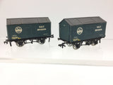 Peco R58ICI OO Gauge Salt Wagon ICI x2