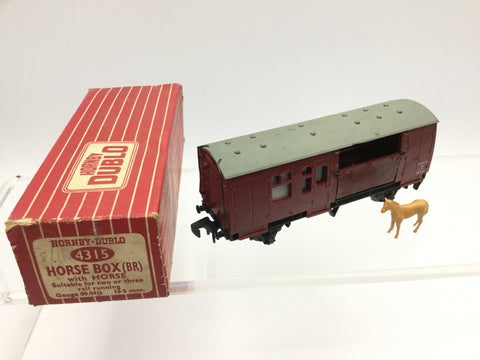 Hornby Dublo 4315 OO Gauge BR Maroon Horsebox E96435