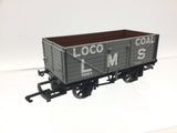 Hornby R6342A OO Gauge 7 Plank Wagon LMS Coal 70183
