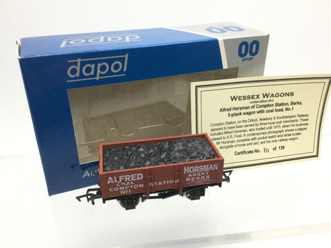 Dapol/Wessex Wagons OO Gauge 5 Plank Wagon Alfred Horsman, Compton 1