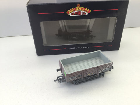 Bachmann 33-077B OO Gauge 5 Plank China Clay Wagon w/o Hood Weathered